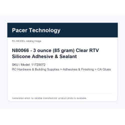 N80066 - 3 ounce (85 gram) Clear RTV Silicone Adhesive & Sealant | דבקי CA