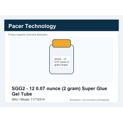 SGG2 - 12 0.07 ounce (2 gram) Super Glue Gel Tube | דבקי CA
