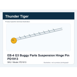 EB-4 G3 Buggy Parts Suspension Hinge Pin PD1913 | רכבי RC