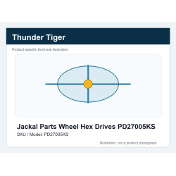 Jackal Parts Wheel Hex Drives PD27005KS | רכבי RC