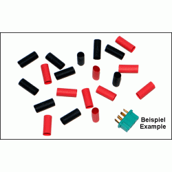 Heat-shrinkable tube for MPX black+red, 20 pieces