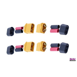XT60+ plugs & sockets (2 pairs)