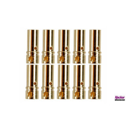Gold Connector Female 3,5mm (10 pices)