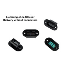 MPX Housing with black flange, 8 pcs.