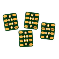 MPX PCB 90° 6pin, 4 pieces