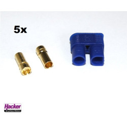 EC3-Goldconnector-Set Female 3,5mm (5pcs. each)