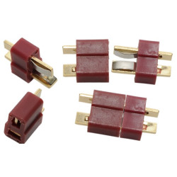 T connector, set with plug and socket