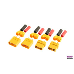 XT90 connector, 2 plug & 2 socket
