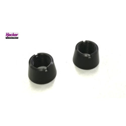 DS-12/14/16 - Black nuts for upper switches - Front panel (2pcs)