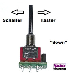 switch 1-Spring-DOWN 3-position DS Tx DUPLEX 2,4EX