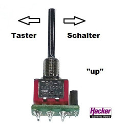 switch 1-Spring-UP 3-position DS Tx DUPLEX 2,4EX