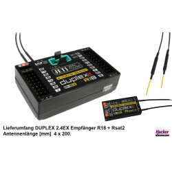 DUPLEX 2.4EX Receiver R18 + Rsat2