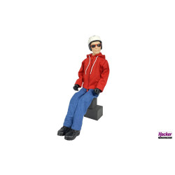 Para-RC pilot Noah 1: 3 hoody red, jeans, scale arms, painted head
