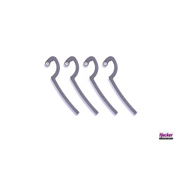 Stainless steel hinge lever 37 mm for retractable landing gear doors