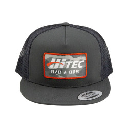 Hitec R/C Ops Flat Bill Trucker Hat - Camo Patch | Hitec Radio Control | מרצ'נדייז