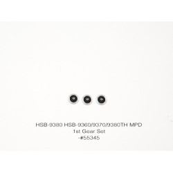 Hitec HSB-9360/9370/9380/9381TH MPD 1st Gear Set (3PCS) | חלפי סרווים