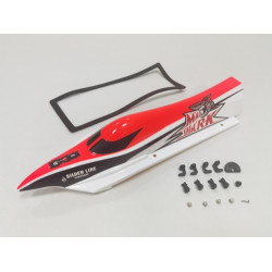 【Item No.:820503】Mad shark Deck(Red) & water proof gasket with plastic lock set | חלפים ואביזרים