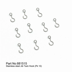 【Item No.:881515】Stainless steel Jib Tack Hook (Pk 10) | חלפים ואביזרים