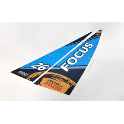 【Item No.:881231】Focus V3 Blue main sails & jib sails set | מפרשיות