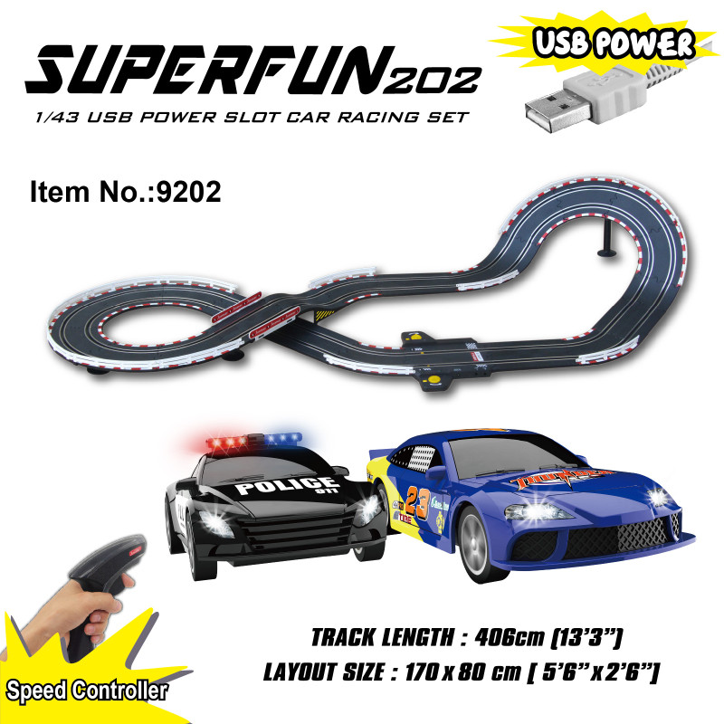 Joysway SuperFun Slot Car Racing Set 9202 | רכבי RC Joysway SuperFun Slot Car Racing Set 9202 | רכבי RC