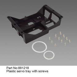 【Item No.:881218】Plastic servo tray with screws | חלפי סרווים
