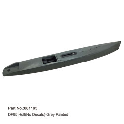 【Item No.:881195】DF95 Grey hull (incl.servo tray,deck eyes,finbox,bumper) | סרווים סטנדרטיים