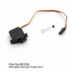【Item No.:881504】9g metal gear rudder servo | סרווים סטנדרטיים