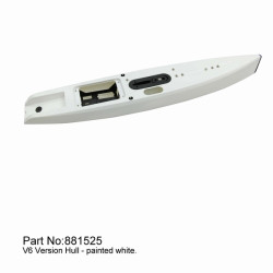 【Item No.:881525】DF65V6 white hull (incl.servo tray,deck eyes,finbox,bumper) | סרווים סטנדרטיים