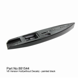 【Item No.:881544】DF65V6 black hull (incl.servo tray,deck eyes,finbox,bumper) | סרווים סטנדרטיים