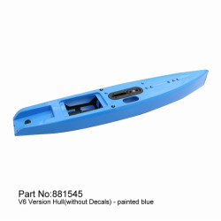 【Item No.:881545】DF65V6 blue hull (incl.servo tray,deck eyes,finbox,bumper) | סרווים סטנדרטיים