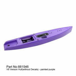 【Item No.:881546】DF65V6 purple hull (incl.servo tray,deck eyes,finbox,bumper) | סרווים סטנדרטיים