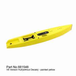 【Item No.:881548】DF65V6 yellow hull (incl.servo tray,deck eyes,finbox,bumper) | סרווים סטנדרטיים