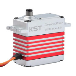 X20-8.4-50 V8.0 Brushless Metal Gear Digital Servo 45Kgf.cm 0.15sec for Large Scale RC Plane, 1/8 & 1/10 On-road & Off-road RC Car