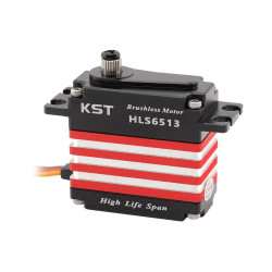 HLS6513 HV Standard 4-Pole Brushless Digital Metal Gear 6BB Servo with Contactless Hall Sensors – 70.0 Kgf.cm Torque, 0.11 Sec Speed for 700-800 Class RC Helicopters & Large-Scale RC Airplanes