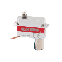 X08 Plus V2.0 Micro Servo 5.3Kgf.cm 0.09sec 9.0g 8mm for RC Gliders