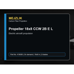 Propeller 18x8 CCW 2B E L