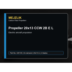 Propeller 20x13 CCW 2B E L
