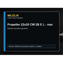 Propeller 22x20 CW 2B E L - rear