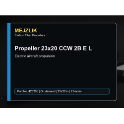Propeller 23x20 CCW 2B E L
