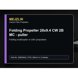 Folding Propeller 28x9.4 CW 2B MC - puller