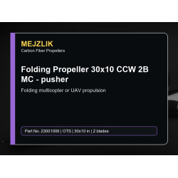Folding Propeller 30x10 CCW 2B MC - pusher