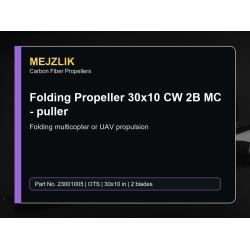 Folding Propeller 30x10 CW 2B MC - puller