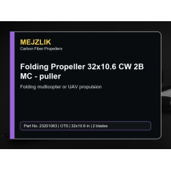 Folding Propeller 32x10.6 CW 2B MC - puller