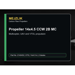 Propeller 14x4.5 CCW 2B MC