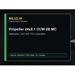 Propeller 24x8.1 CCW 2B MC