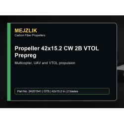 Propeller 42x15.2 CW 2B VTOL Prepreg