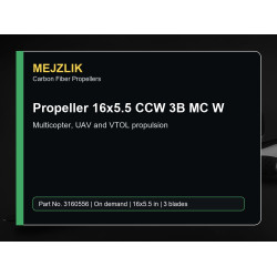 Propeller 16x5.5 CCW 3B MC W