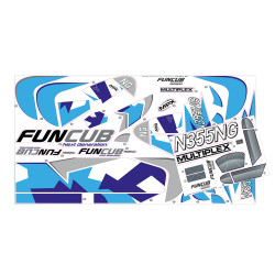Decal sheets FUNCUB NG blue A and B