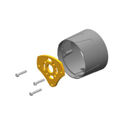 Holder for motor 'Jet' with screws.