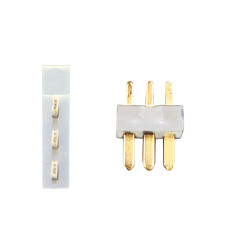 Flat plug 3pin/5 pcs. (MP)
